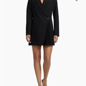 A.L.C. Black Long Sleeve Blazer Dress